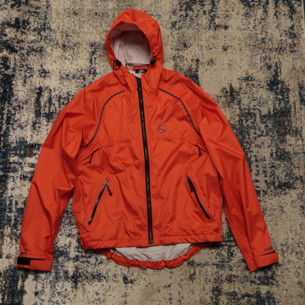 Showers Pass Men's Cycling Jacket Artex Full Zip Waterproof Rain Vented Size Med